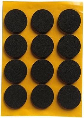 Image du produit Haushalt PASTILLES ADHÉSIVES 2.5MM NOIR D 20MM 12 (Planeur universel, 12 pcs)