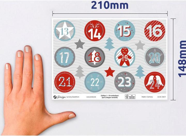 Produktbild Avery Weihnachtssticker