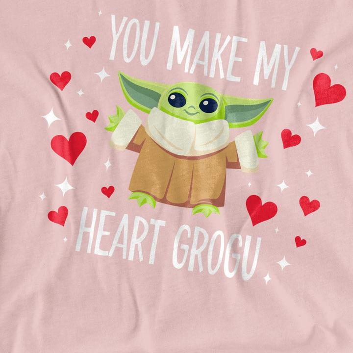 Immagine prodotto Star Wars You Make My Heart Maglietta Grogu Donna (XXL)