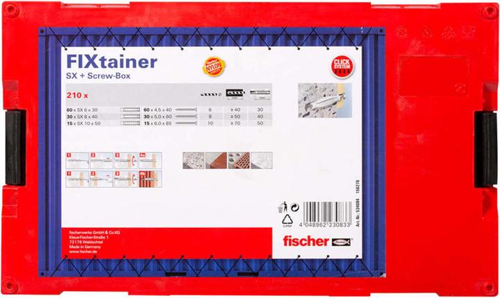 Actual product image Fischer Ensemble d'ancrage pour cloison sèche (210 pcs.)