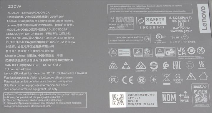 Produktbild Lenovo 02DL143 (230 W)