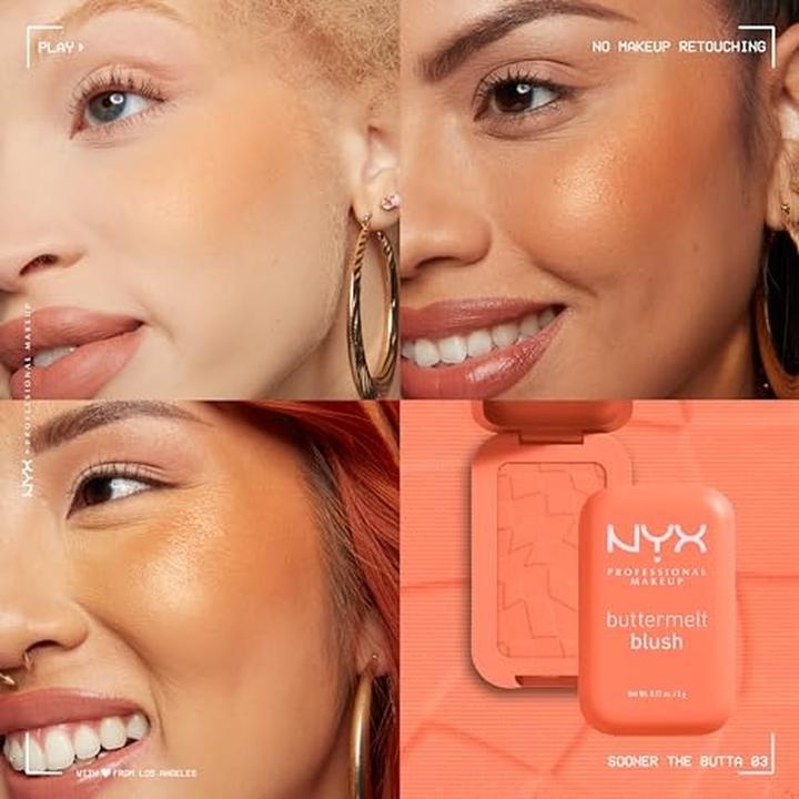 Image du produit NYX Professional Make-Up Buttermelt Blush (03 Sooner The Butta)