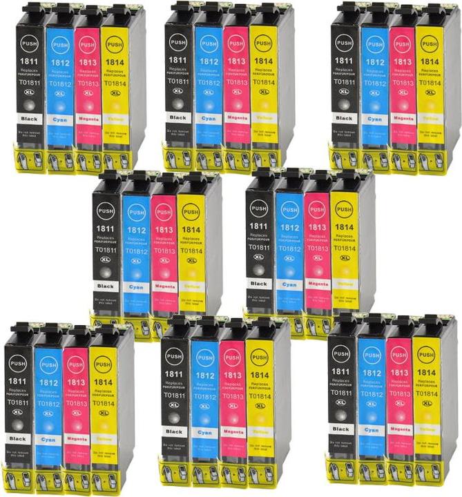 Actual product image Hermex Compatible Ink Cartridge XL for Epson Expression Home XP-305 (M, Y, C, FC)