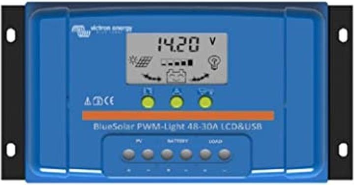 Image du produit Victron Energy Blue-Solar PWM-LCD&USB Régulateur de charge PWM 12 V, 24 V, 48V 20A