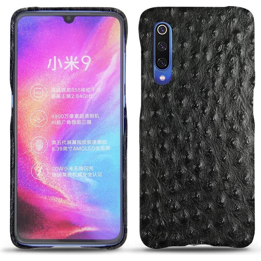 Noreve Lederschutzhülle (Xiaomi Mi 9), Smartphone Hülle, Schwarz