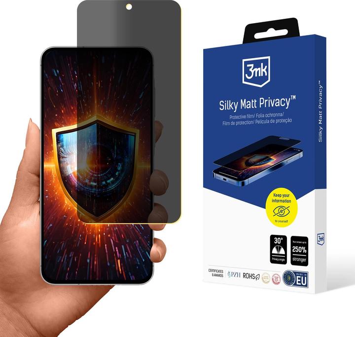 Actual product image 3MK Folia ochronna prywatyzujÄ ca matowa Silky Matt Privacy na Samsung Galaxy A36 5G (Oppo A56, Samsung Galaxy A36)