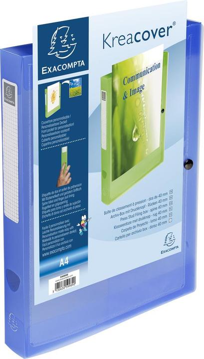 Produktbild Exacompta Archivbox 40mm Polypropylen blau (A4)