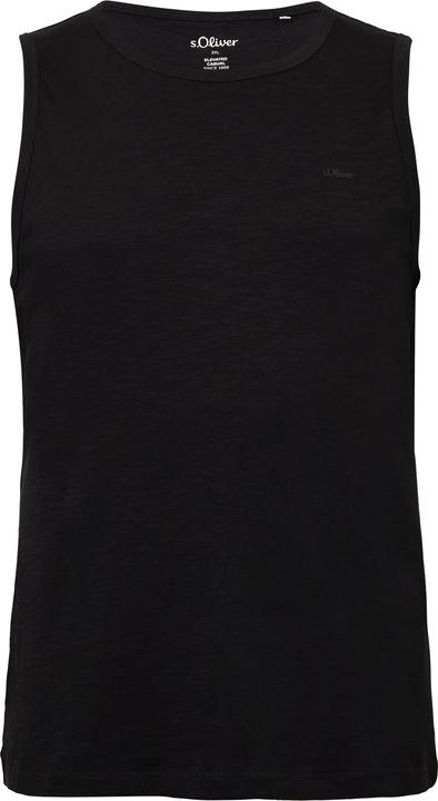 Produktbild S.Oliver T-Shirt Tanktop mit Flammgarnstruktur und Logo (3XL)