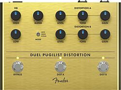 Fender Duel Pugilist Distortion effectpedaal met drie modi en clean blend