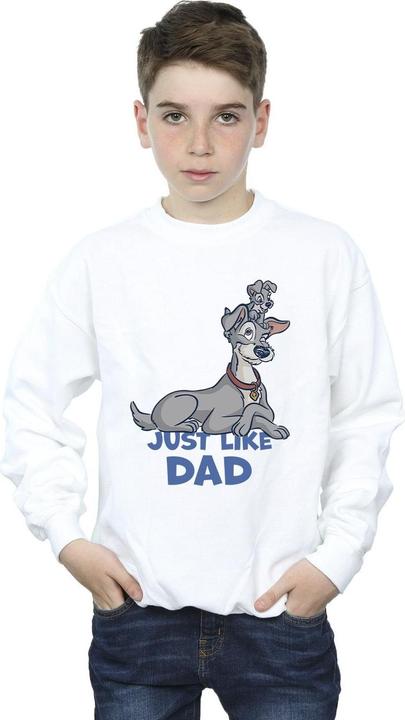 Produktbild Disney Lady And The Tramp Just Like Dad Sweatshirt Jungen (128)
