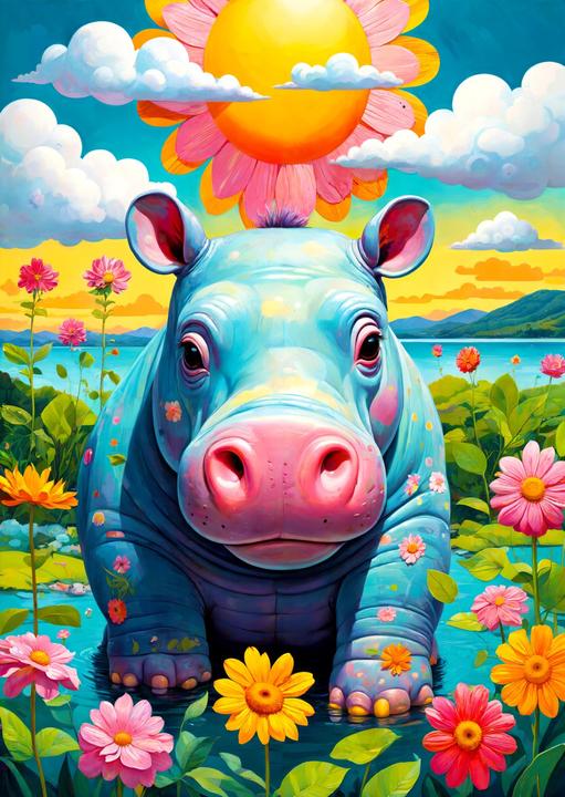 Produktbild Enjoy Puzzle Puzzle 1000 Teile - Sunny Hippo (1000 Teile)