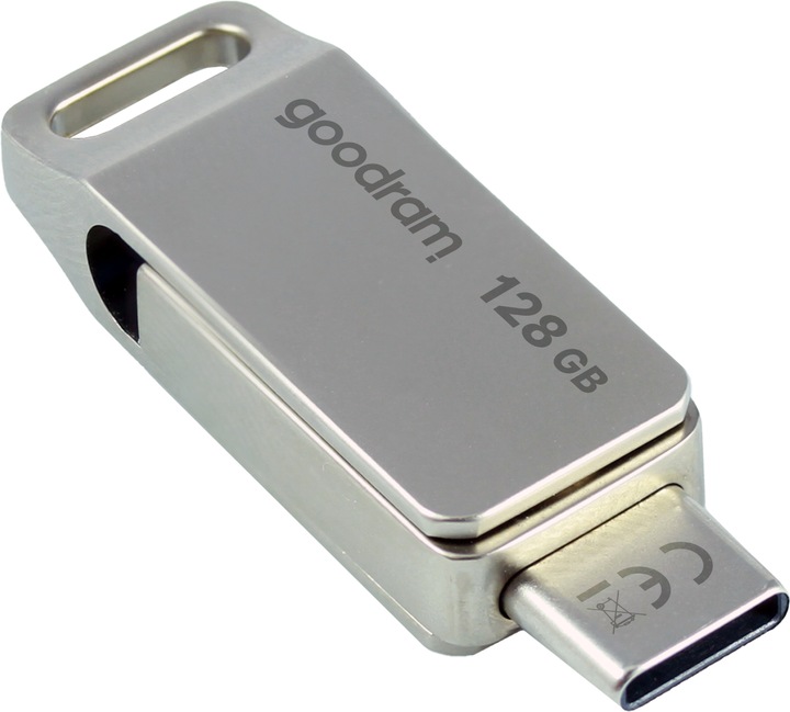 Actual product image Goodram ODA3 USB Flash Drive USB Type-A / USB Type-C 3.2 Gen 1 (3.1 Gen 1) (128 GB, USB 3.2, USB-A, USB-C)