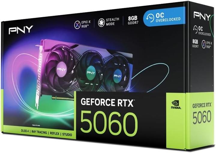 Produktbild PNY GeForce RTX 5060 Epic-X RGB Overclocked Triple Fan (8 GB)