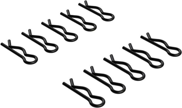 Arrma Karosserieklammer, schwarz (10)