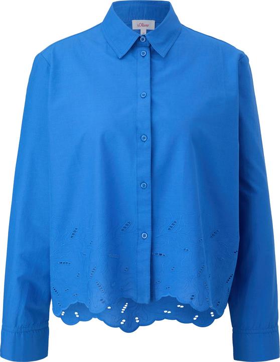 Produktbild s.Oliver Bluse Langarmbluse mit Broderie Anglaise (44)