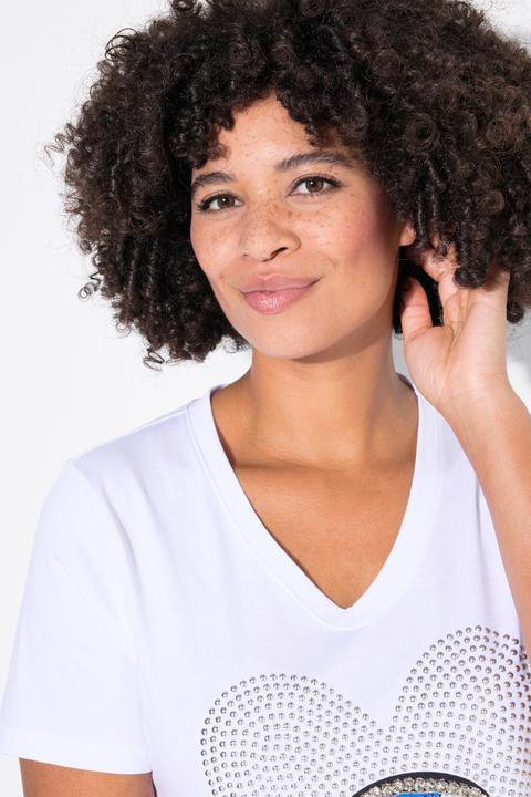 Produktbild Angel of Style T-Shirt, Herz-Auge mit Ziersteinchen, Halbarm (58)