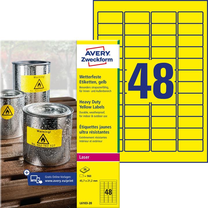 Image du produit Avery Etiquettes d'étanchéité