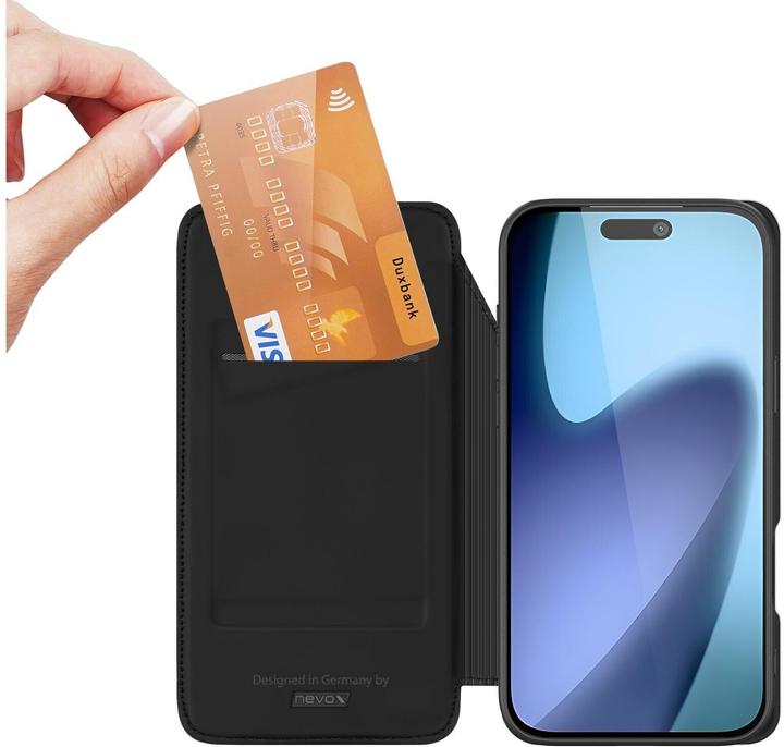 Actual product image Nevox Booktasche iPhone 17 Air, sw (Apple iPhone 17, Apple iPhone Air)