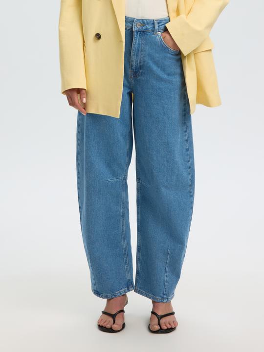 Produktbild Selected Mid Waist Barrel Fit Jeans (26)