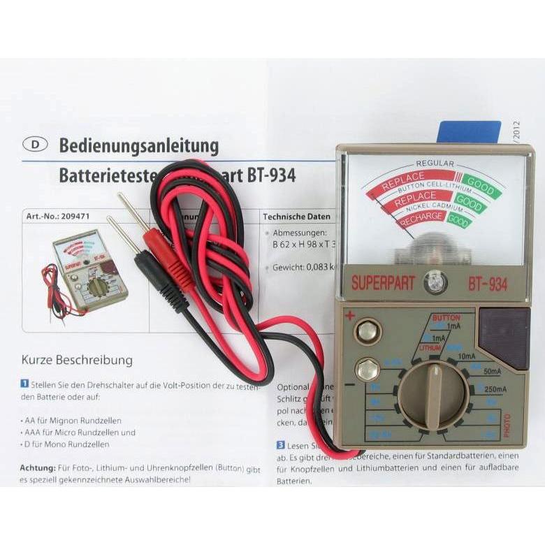 Thumbnail - AccuCell Universal Batterie Tester für viele Knopfzellen und Batterien, Batterie Zubehör