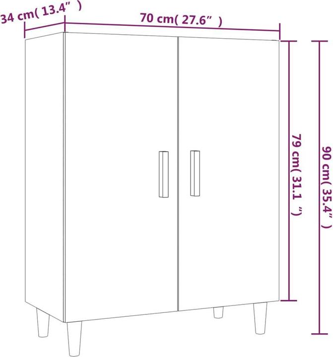 Image du produit vidaXL Sideboard (70 x 34 x 90 cm)