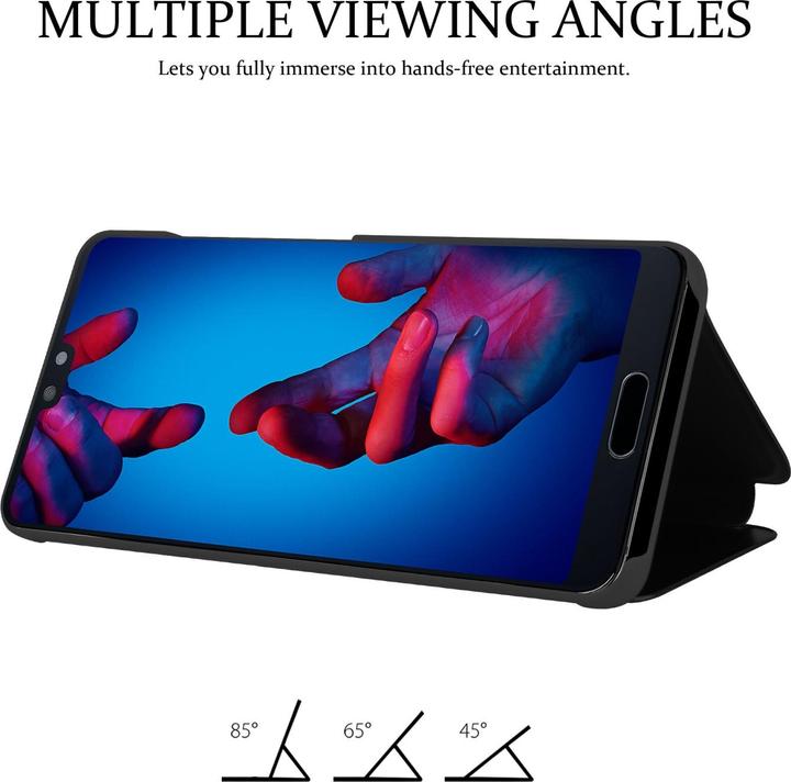 Actual product image Cadorabo Smart View Mirror Book Case for Huawei P20 (Cubot P20)
