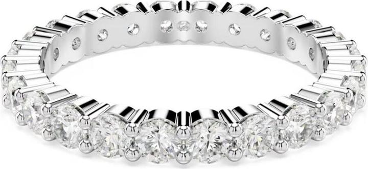 Swarovski Matrix Vittore Ring Rundschliff Weiss Silberfarbenes Finish (55)