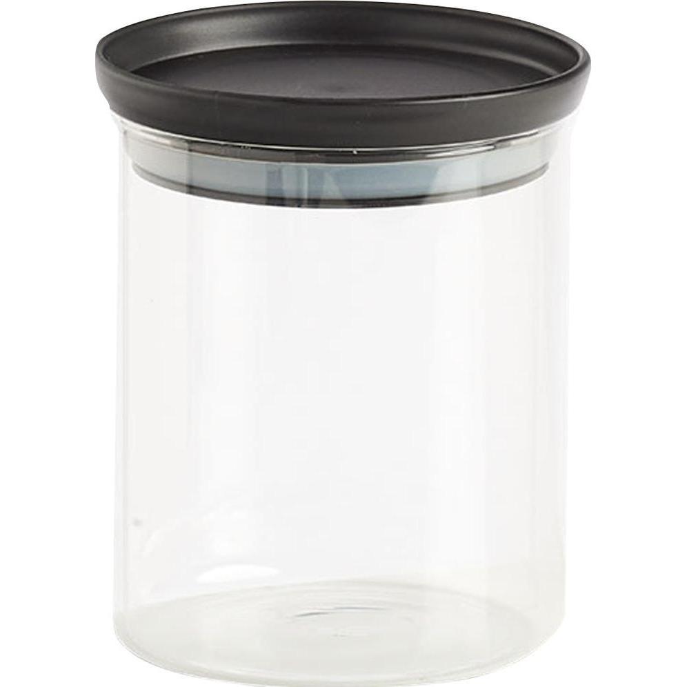 Zeller Present Frischhaltedose, Vorratsbehälter, Transparent, Schwarz