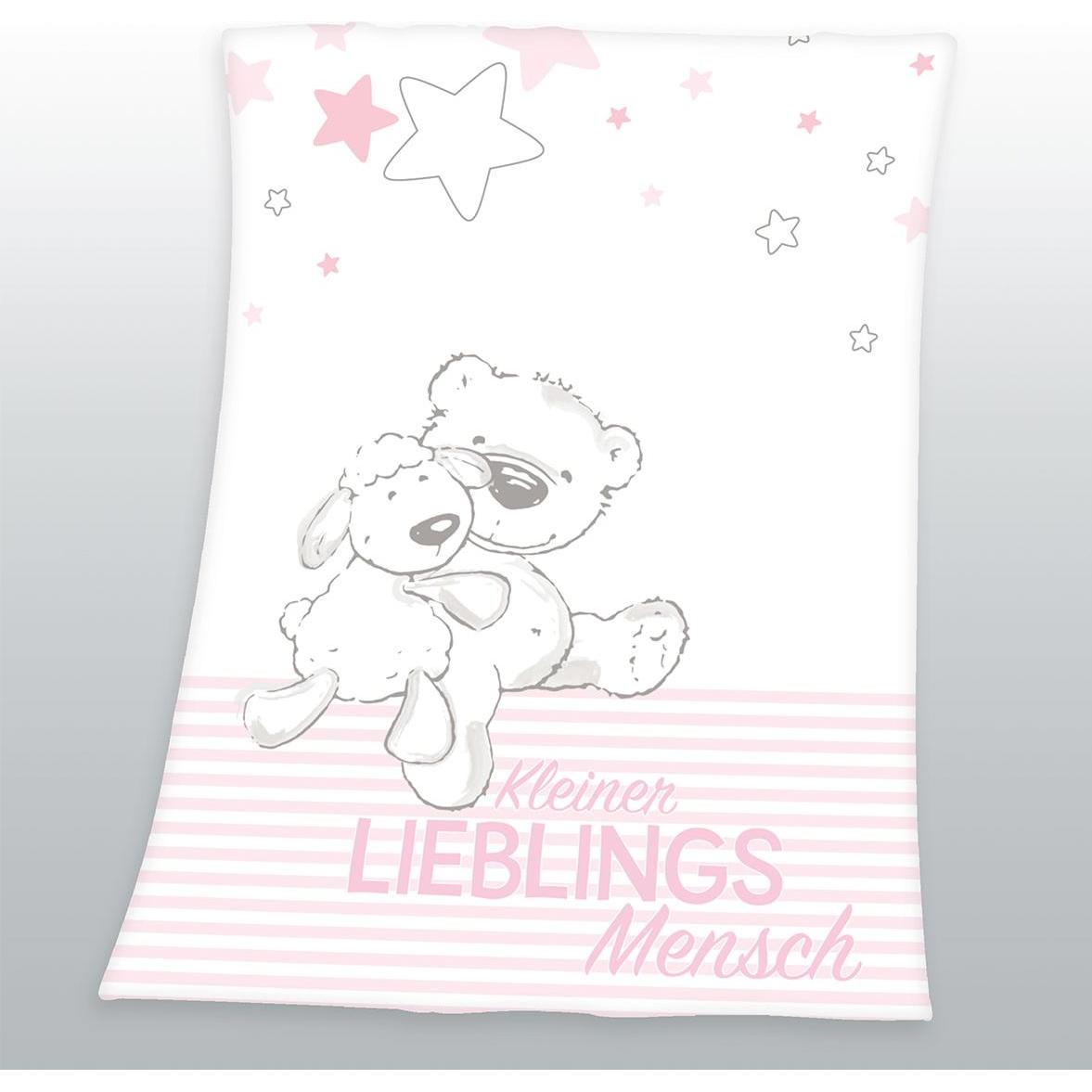 Babybest, Babydecke, Lieblingsmensch Microfaserflausch-Decke