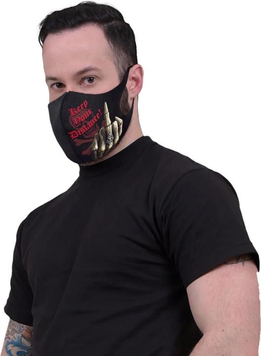 Actual product image Spiral Keep Your Distance Face Mask