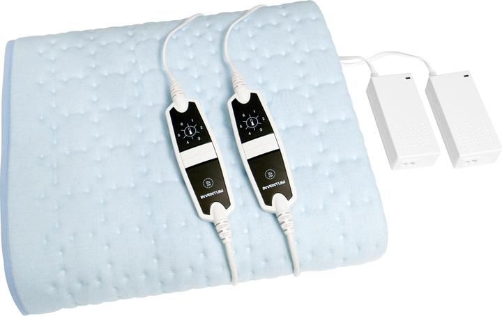 Actual product image Inventum HNL4212Z - Elektrische onderdeken - Zwakstroom - 160x140 cm - Lichtblauw (140 x 160 cm)