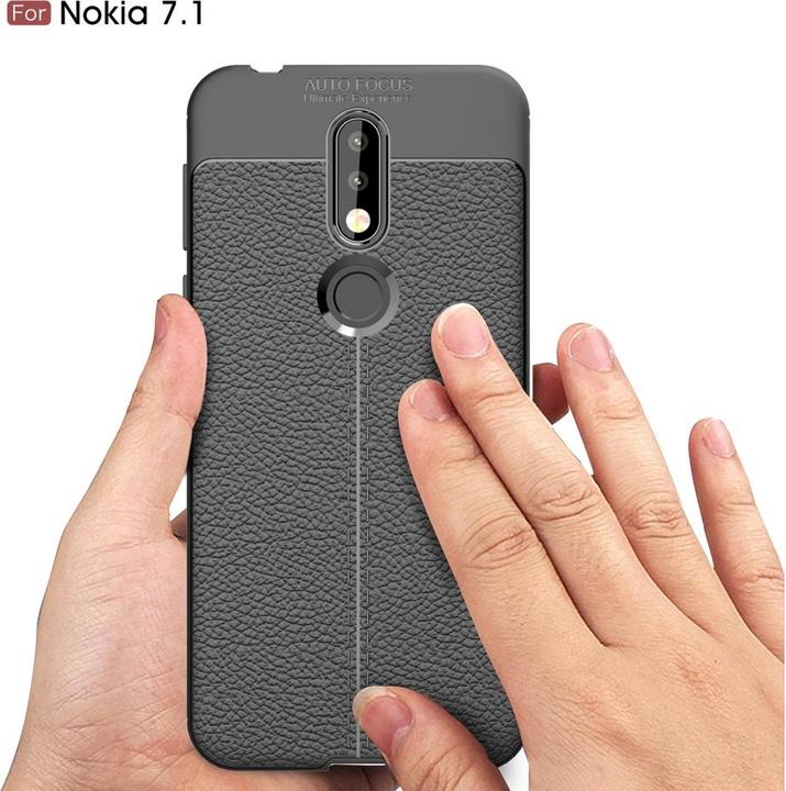 Immagine prodotto Screenguard Nokia 7.1 Cover Design in pelle Copertura TPU (Nokia 7.1)
