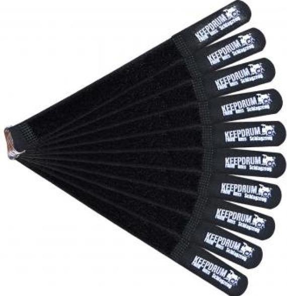 Actual product image keepdrum Cable tie with velcro fastener 20cm (Velcro cable ties, 200 mm, 10 pcs.)