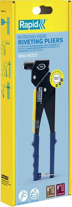 Immagine prodotto Rapid Blindnietzange RP60 Multi, mit drehbarem Kopf