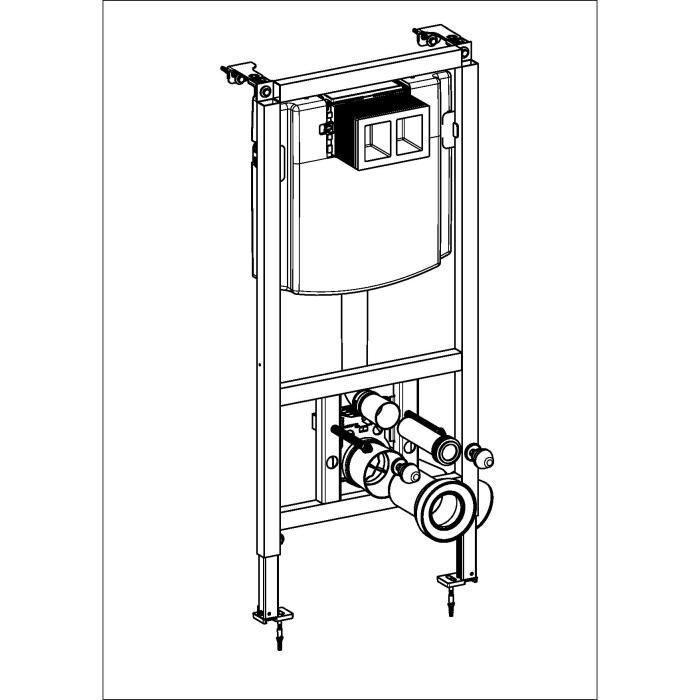 Produktbild Villeroy & Boch Wall Carrier Dry Wall Viconnect 1120