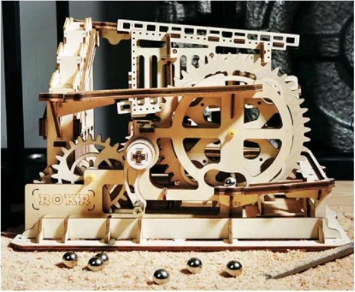 Productafbeelding Rokr Knikkerbaan - 3D houten bouwpakket