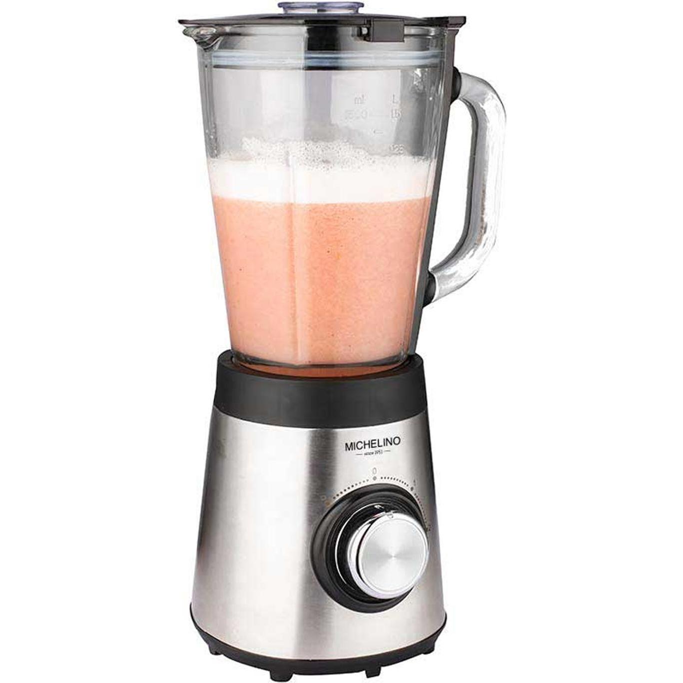 Michelino Staafmixer 500 W, Blender, Transparant, Zilver