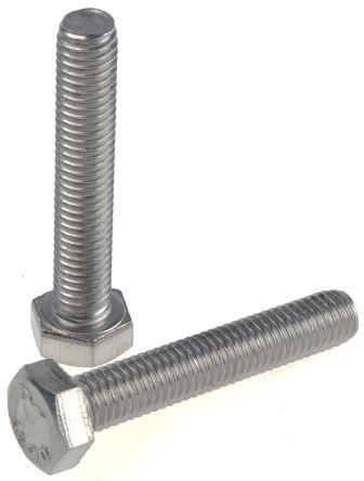 Produktbild RS PRO A2 S/Steel hex head set screw,M8x45mm (1 Schraube pro Stück)