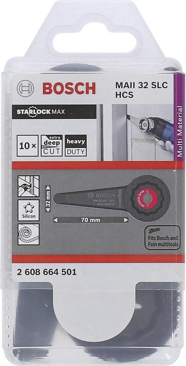 Produktbild Bosch Professional Zubehör HCS Universalfugenschneider MAII 32 SLC, 70 x 32 mm, 10er-Pack