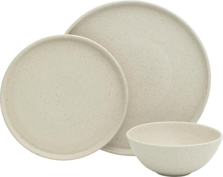 Actual product image Atelier Agave Basic Tableware Set 12-pieces Speckled Beige (12 pcs.)