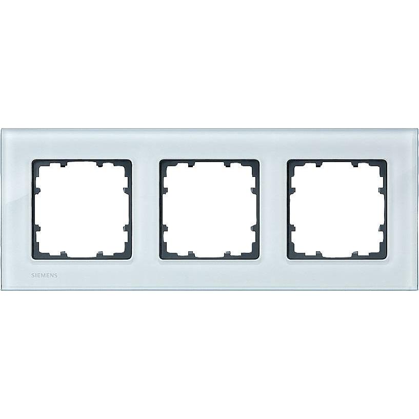 Thumbnail - Siemens, Zubehör Schalterprogramm, Rahmen 3f krgn DELTAmiro Glas 5TG1203-0