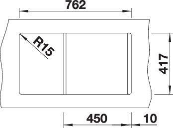 Produktbild Blanco Favos Mini (Einbauspüle, 43.50 cm, 78 cm)