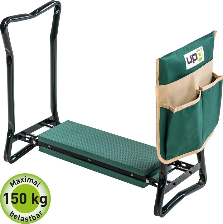 Produktbild UPP Kniestuhl mit Tasche klappbar Gartenstuhl Kniehilfe Kniebank Arbeitshocker