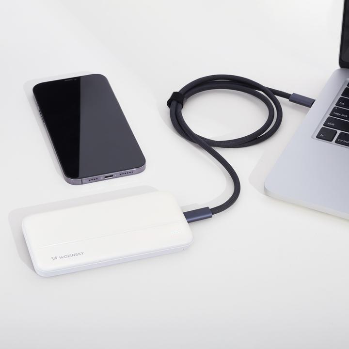 Immagine prodotto Wozinsky powerbank Li-Po 10000mAh 2 x USB bianco (WPBWE1) (10000 mAh, 10 W, 37 Wh)