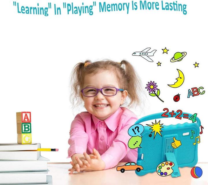 Image du produit Zcobro Kinder Tablet mit Schutzhülle (WLAN uniquement, 7", 32 Go)