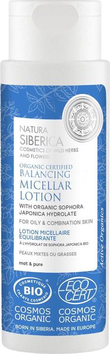 Natura Siberica Bio-zertifizierte Balancing Mizellar Lotion für fettige & Mischhaut, 150 ml (Mizellenwasser, 150 ml)