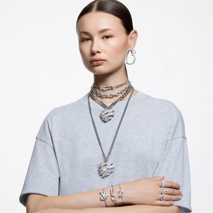 Immagine prodotto Swarovski Bracciale Dextera Pavé Argento L (19.50 cm, Metallo Swarovski)