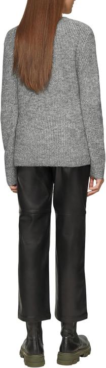 Produktbild s.Oliver Strickpullover Strickpullover mit V-Ausschnitt und Rippblende (46)