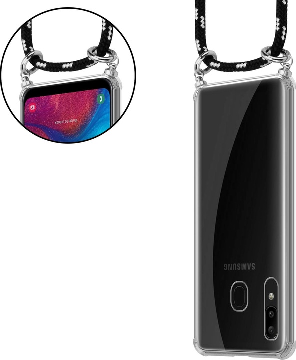 Produktbild Cadorabo TPU Handy Kette SILBER Cover