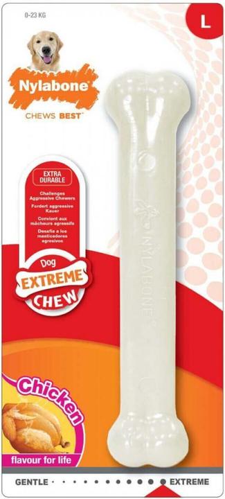 Actual product image Nylabone Extreme Chew Voor Harde Bijters Kipsmaak (Dog chew toy)